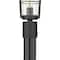 Z-Lite Helix 1 Light Outdoor Post Mounted Fixture, Black And Clear Seedy 591PHM-519P-BK - alternate 4
